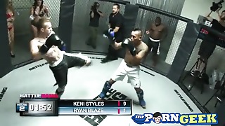 Hot blondie awards powerful fighter with deep throat and xxx fuck