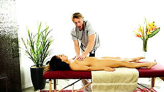 Gorgeous rubdown teen is cunny pounded