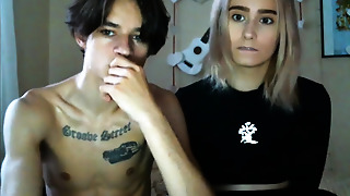 Blonde fledgling clothed as catwoman on webcam