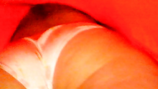 Upskirt hidden cam vid with a torrid teen