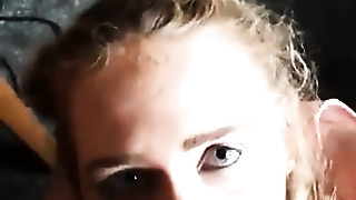 Hot fledgling nubile girlfriend pounding with facial jizz flow cumshot