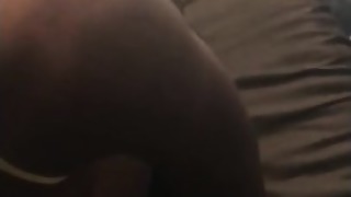 Swallowing big black cock and pouch At the Same Time