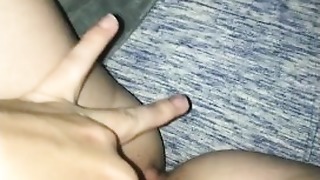 Pussy have fun Time splendid undies off & fingering!