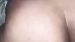 Latina pummeling big black cock while babydaddy locked up