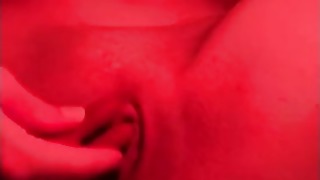 Babe with large bosoms have fun with herself till she squirts