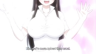 Horny ample mounds Anime youthful  Give Blowjob