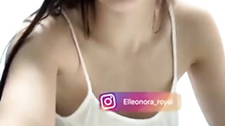 Cute teenager making breakfast no hooter-sling pointy nips watch thru top on Bigo