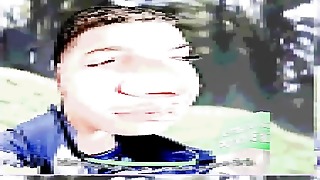 Teens get poked by a gal while toying a board game