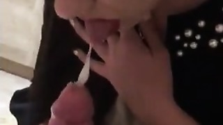 He brought the chick home in St. Petersburg, and she is timid about fellating on