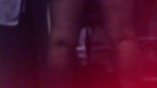 Jazmin gettin super-steamy as she looks for clothes.