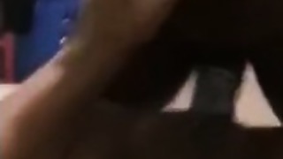 Young black thot groaning from coochie pounding