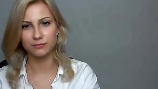 Superb nice face blode sweetie webcams tits, then dresses office girl