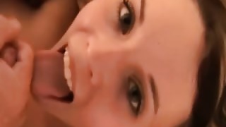 Pussy humped youthfull inexperienced takes spunk in mouth