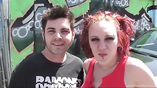 Amateur duo from the street makes crazy intercourse video