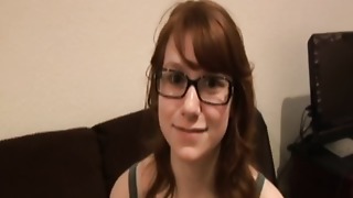 Vintage female dominance teen spanks old fellow ball-sac POV