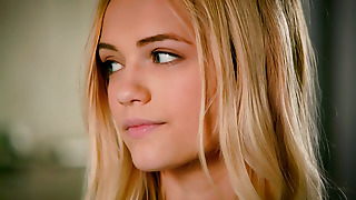 Sweet youthfull gfs attempt ass-fuck together in female-male-female threesome