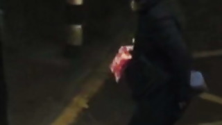 Neighbors daughter-in-law adjusting panty inwards leggings