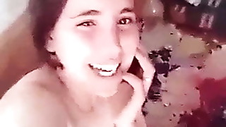 Young moroccan chick demonstrate in whatsapp