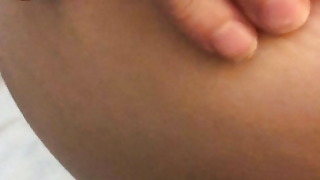 Waiting for my bootie to be crammed by hubbies friend