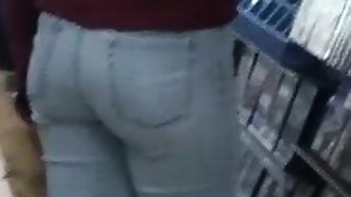 Sexy crimson head looking at flick games