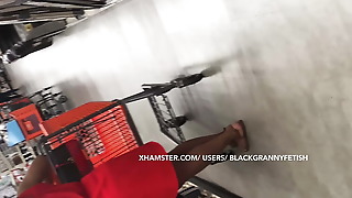 Upskirt ebony Freshmen teenage Out Shopping For dormitory Room