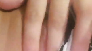 Romanian nubile tugging home selfie