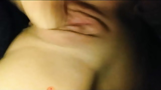 My teenage girl  pussy getting spread by a huge cock