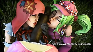Fortnite - Zoey And Fable fuckfest gargling penis Cartoon