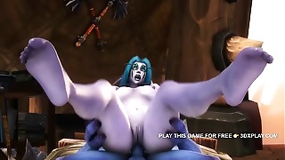 Night Elf Gets boink In The A hefty Butt