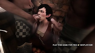 Young Eveline Gallo bashing Deeply in threeway Fucked