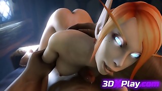 Premium Game Blood Elf Gives sensitized Tittyfuck