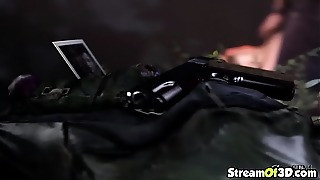 Big dick  porking 3 dimensional teenage ultra-cutie outdoor