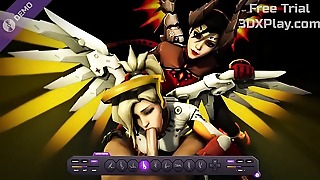 One pecker both faceholes dual A sensitized fellatio With Mercy & Mercy Devil