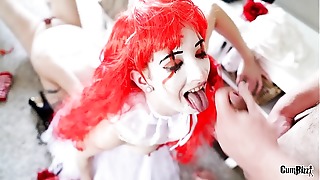 Halloween teenager nymph IT suckys it dry