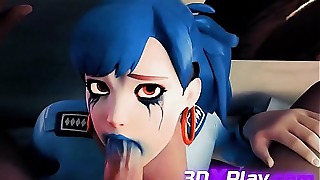 BlowJob and hj from 3 dimensional Slut - DVa