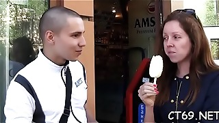 Legal age teen salacious cleft munching porn