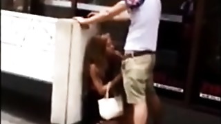 Hot body gal having romp in bathroom