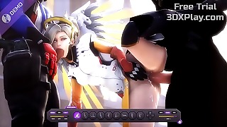 Two masculines Having joy with sensitized Bitch