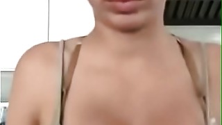 Danielle Bregoli juggling her phat all-natural titties !