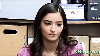 Engaging miss Emily Willis smashes with dangler