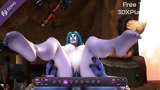 Beautiful Night Elf With meaty caboose Takes rigid A Dick