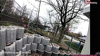 MyDirtyHobby - Adventurous blond teenage risky public creampie