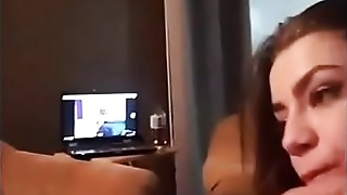 Busty unexperienced swedish gf give blowage and fucks