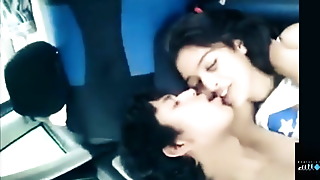 Indian girl gets fucked by bf in the car for the first time