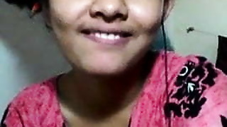 Indian teen gets naked for bf