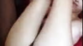 Young wife cums so hard, causing first BBC creampie