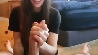 My wife challenged one of her friends to masturbate me